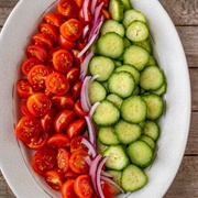 Cucumber and Tomato Platter