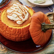 Pumpkin Cheesecake Stuffed Pumpkin
