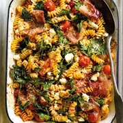 Spinach Tomato and Ricotta Pasta Bake