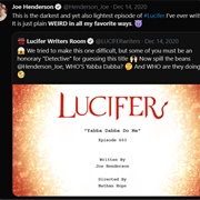 Lucifer: 6X03- "Yabba Dabba Do Me"