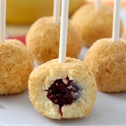 Cherry Cheesecake Cake Pops