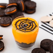 Oreo Spider Web Halloween Pudding