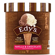 Edy's Vanilla and Chocolate