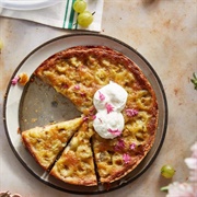 Rhubarb and Gooseberry Tart