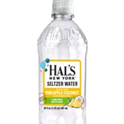 Hal's New York Seltzer Water Pineapple Coconut