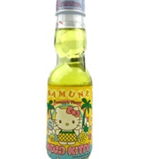 Hello Kitty Ramune Pineapple Soda