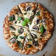 Cheese, Mushroom and Extra Sauce Pizza