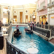 Gondola Ride at the Venetian