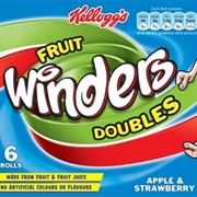 Fruit Winders Doubles Apple &amp; Strawberry
