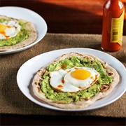 Avocado Egg Pizza