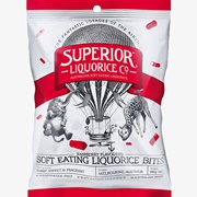 Superior Liquorice Soft Raspberry Bites