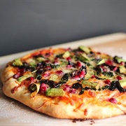 Avocado Pomegranate Pizza