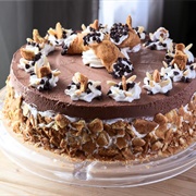 Chocolate Cannoli Cheesecake Mousse Torte