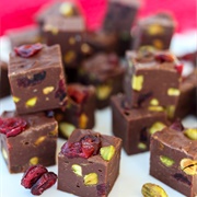 Chocolate Covered Cranberry Fudge