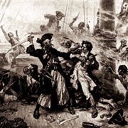 Blackbeard Is Killed by Robert Maynard 1718