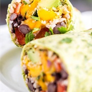 Avocado Salsa Burrito
