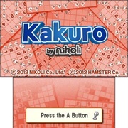 Kakuro by Nikoli