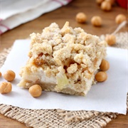 Caramel Apple Snickerdoodle Cheesecake Bars