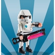 Space Soldier With Laser Weapon