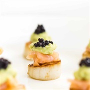 Scallops With Caviar