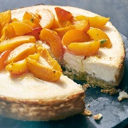 Labneh Cheesecake With Roasted Apricots, Honey and Cardamom