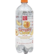 Harris Teeter Simply Clear Peach Sparkling Water