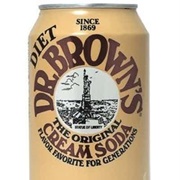 Diet Dr. Brown&#39;s Cream Soda