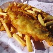 Tarakihi Fish & Chips in New Zealand