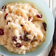 Rice Pudding With Raisins