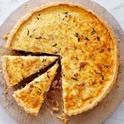 Vintage Cheddar and Caramelised Onion Quiche