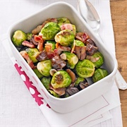 Sprouts With Bacon and Chestnuts