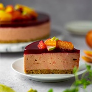 Blood Orange and Guava Cheesecake