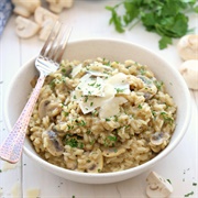 Garlic Butter Mushroom Risotto