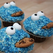 Cookie Monster Cupcakes