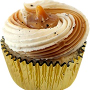 Nadia Cakes Salted Caramel Cheesecake Cupcake