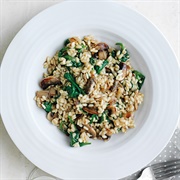 Mushroom Spinach Risotto