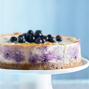 Blueberry and Vanilla Cheesecake