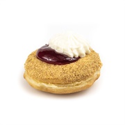 Jack Frost Donuts Strawberry Cheesecake Donut