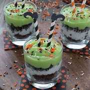 Melted Witch Pudding Parfaits