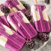 Blackberry Cheesecake Popsicles