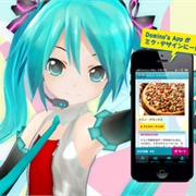 Domino's App Featuring Hatsune Miku