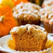 Pumpkin Muffins With Brown Sugar Streusel