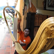 Melcocha (Pulled Toffee) in Baños, Ecuador