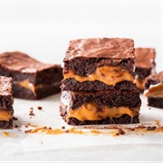 Salted Caramel Stuffed Brownie