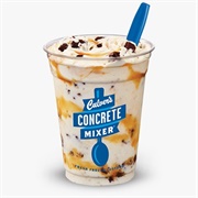 Salted Caramel Concrete Mixer® Made With Brownie