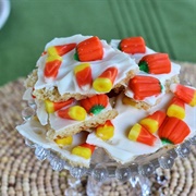 Candy Corn Sugar Cookie Bark