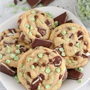 Mint Chocolate Chunk Cookies