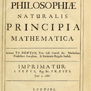 Philosophiae Naturalis Principia Mathematica 1687