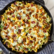 Sprout and Bacon Macaroni Cheese