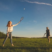 Playing Badminton